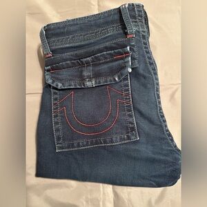 Pre loved Mens True Religion Jogger Jeans, Size 28